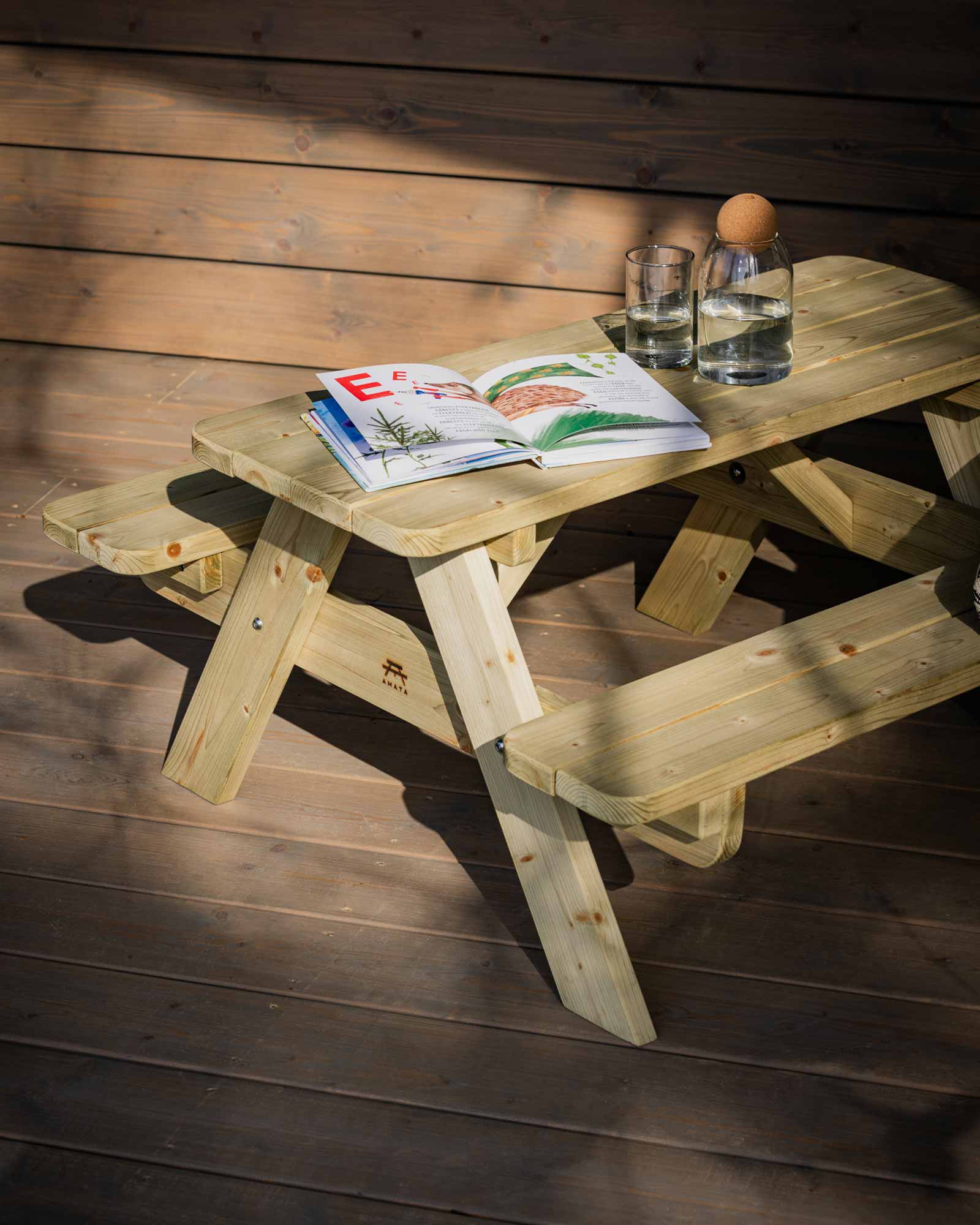 Mini A frame Wooden Picnic Table Set for Children